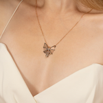 Подвеска «Летучая мышь» из красного золота