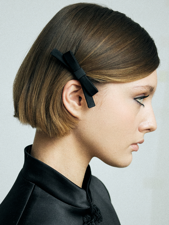 Бант "Стрекоза" XXS черный