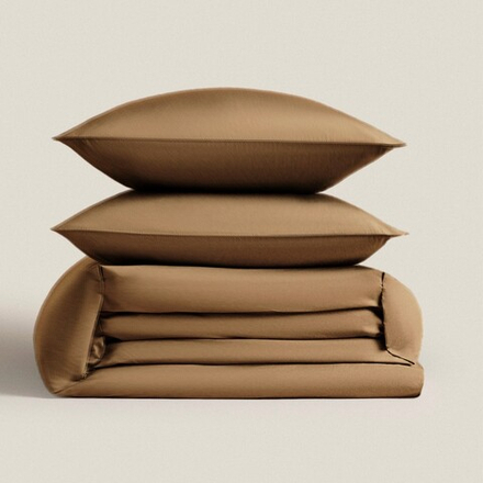 Комплект постельного белья из сатина 2 спальный евро на молнии