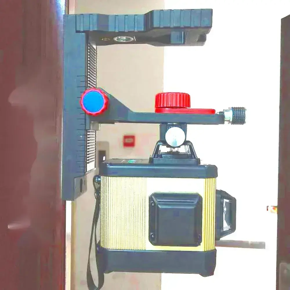 Магнитное крепление кронштейн для лазерного уровня, держатель нивелира с микролифтом универсальный