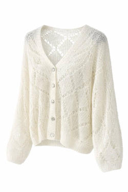MOHAIR кофта -  белый