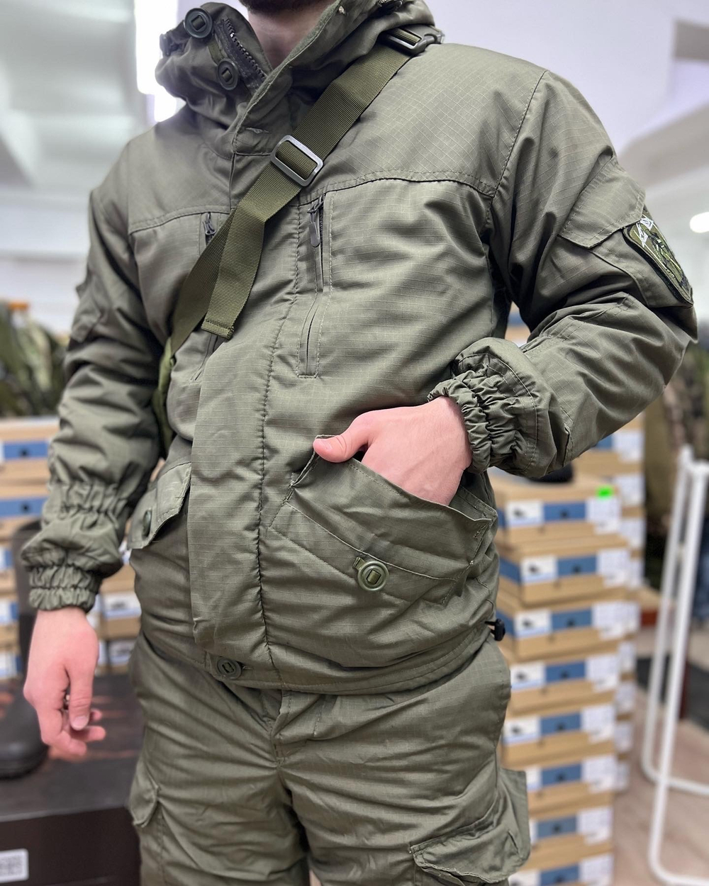 Костюм горка 5  зима / олива