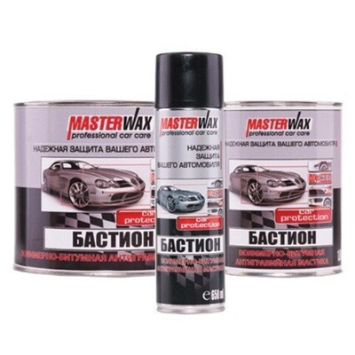 Мастика полимерно-битумная БАСТИОН MasterWax ж/б (1,0 кг)  MW010601