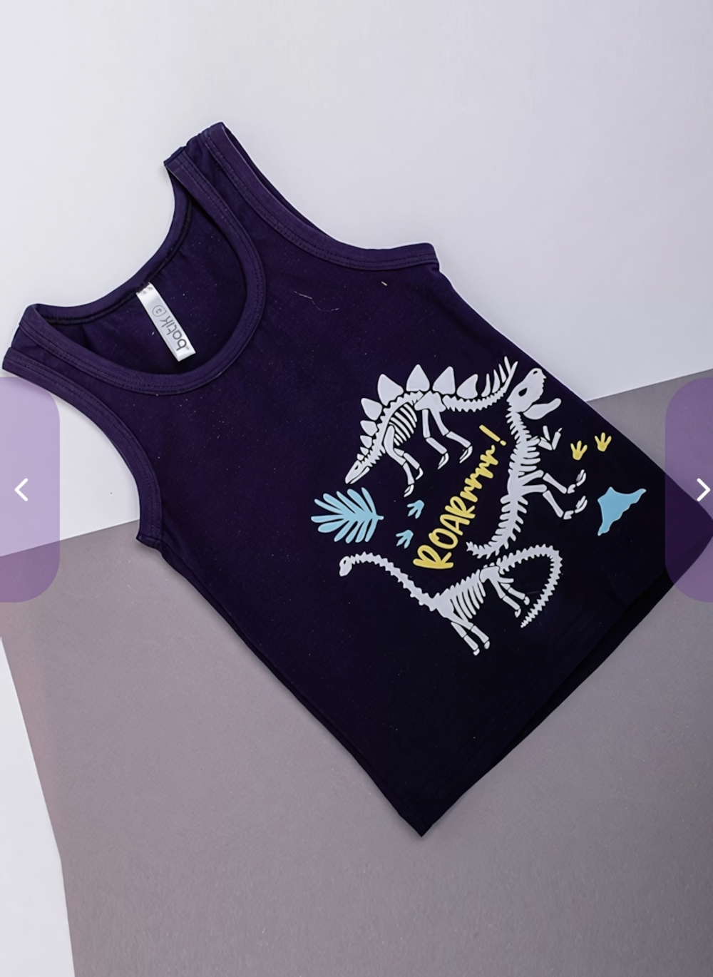 Майка для мальчиков 007_НБЛ23 т.синий р.110 (Батик), 1 шт.