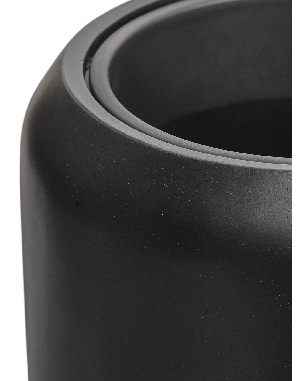 Кашпо TREEZ Effectory - Black Stone - Высокий конус Design - Антрацит