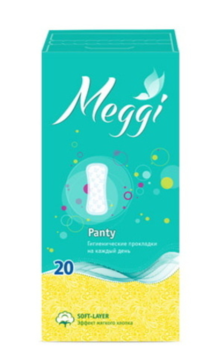 Гигиенические ежедневные прокладки "Panty" 20шт. Meggi
