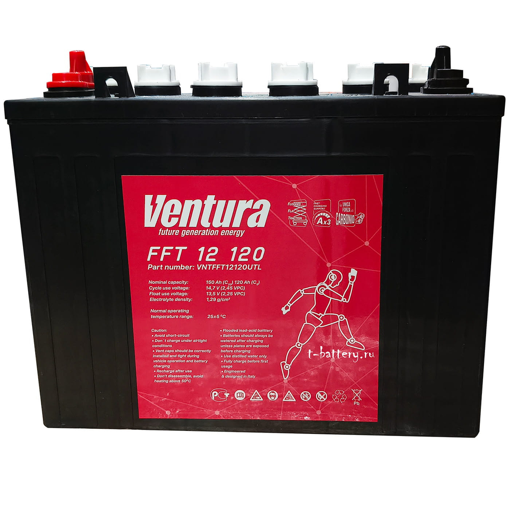 Тяговая аккумуляторная батарея Ventura FFT 12 120