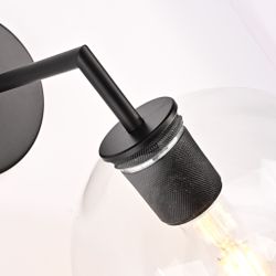 Бра Rh Utilitaire Globe Shade Single Sconce Black By Imperiumloft