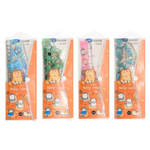 Линейка Basir пластиковая, набор 4 шт, серия "Кошки", 4 предмета: линейка 20 см, транспортир и два угольника