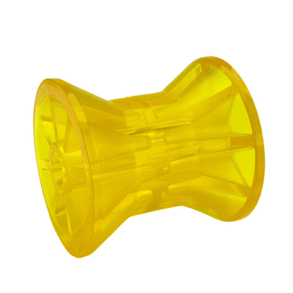 Ролик носовой L=74 мм,D=73/50/14.5 мм PVC желтый KNOTT