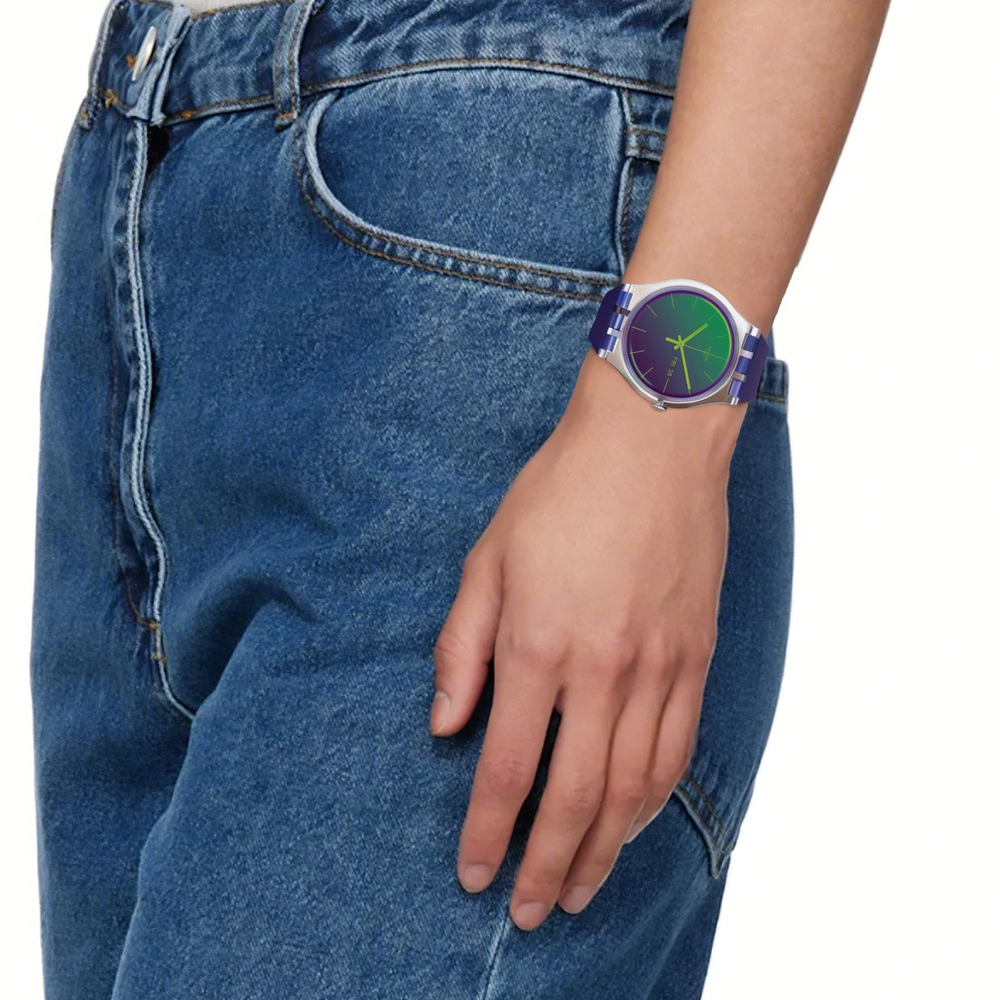 SWATCH Unisex 41mm Green Watch SUOK712