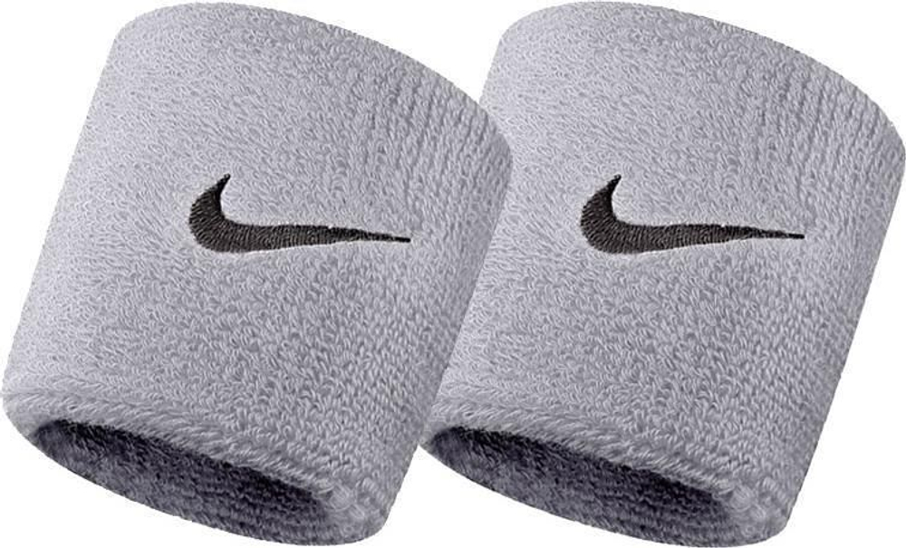 Теннисные напульсники Nike Swoosh Wristbands - Srebrny