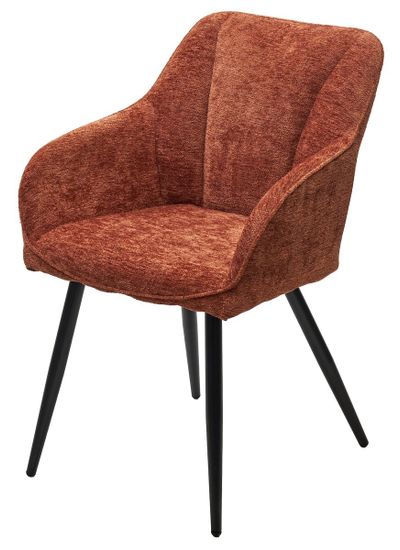 Стул REFLET 3018-09 терракотовый, шенилл / черный каркас, ®DISAUR
