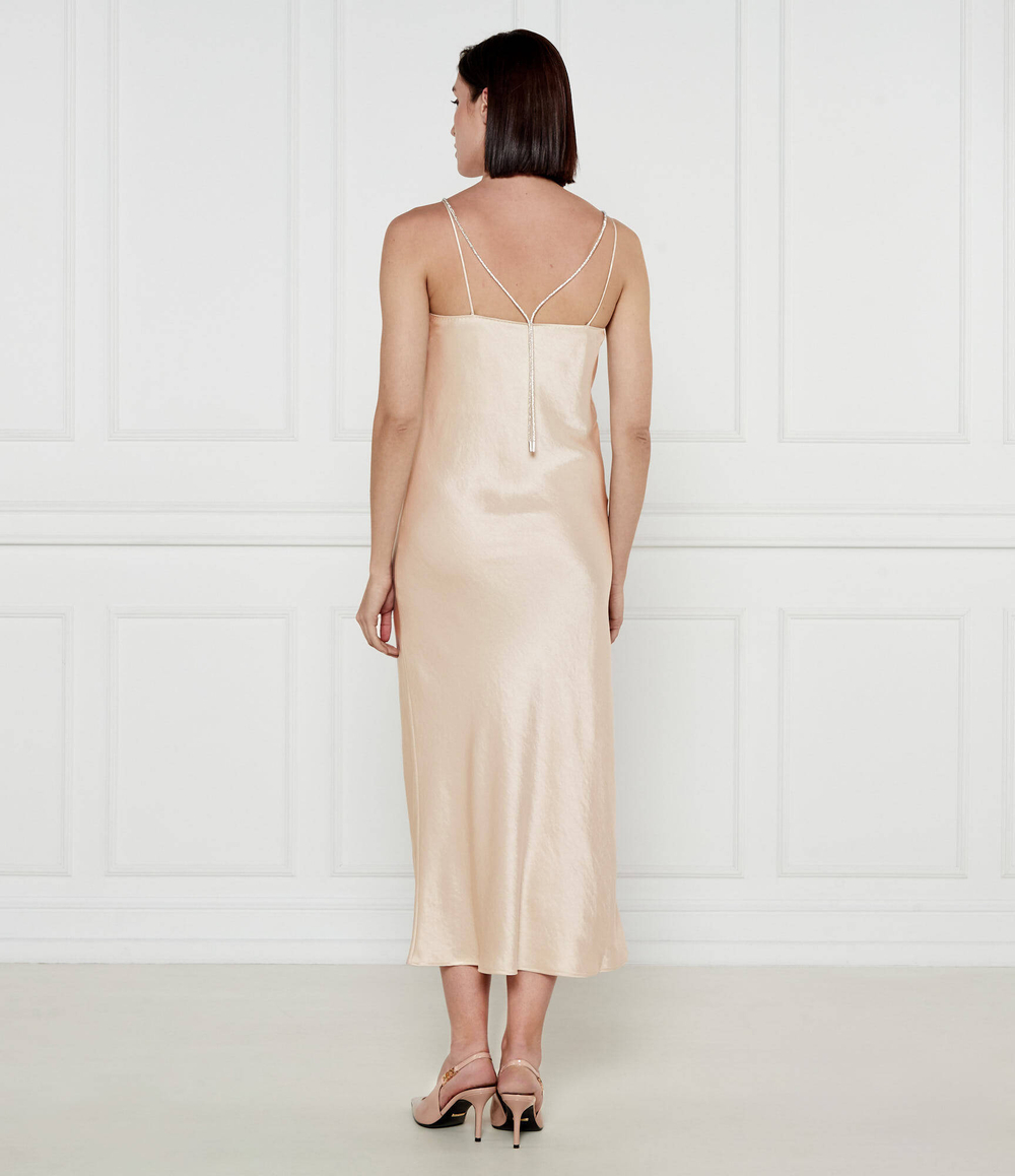 Сатиновое платье Marc Cain - бежевый(YC 21.19 W46)