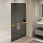 Душевая перегородка Walk-In VSW-1HR120CGG, 1200*2000, матовый золотой, стекло тонированное