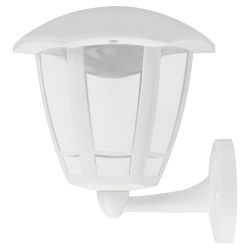 Садово-парковый светильник ЭРА ДБУ 07-8-005 3000К Дели 1 белый 6 гранный настенный IP44 светодиодный 8Вт 3000K | Садово-парковые светильники