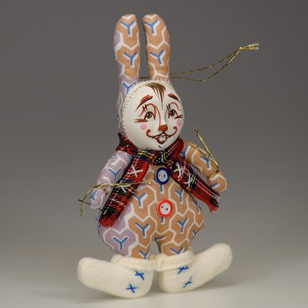 Ёлочная игрушка Кролик в валенках