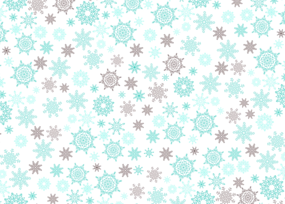 Бумага упаковочная 50х70 см «Снежный вальс» (1 лист)