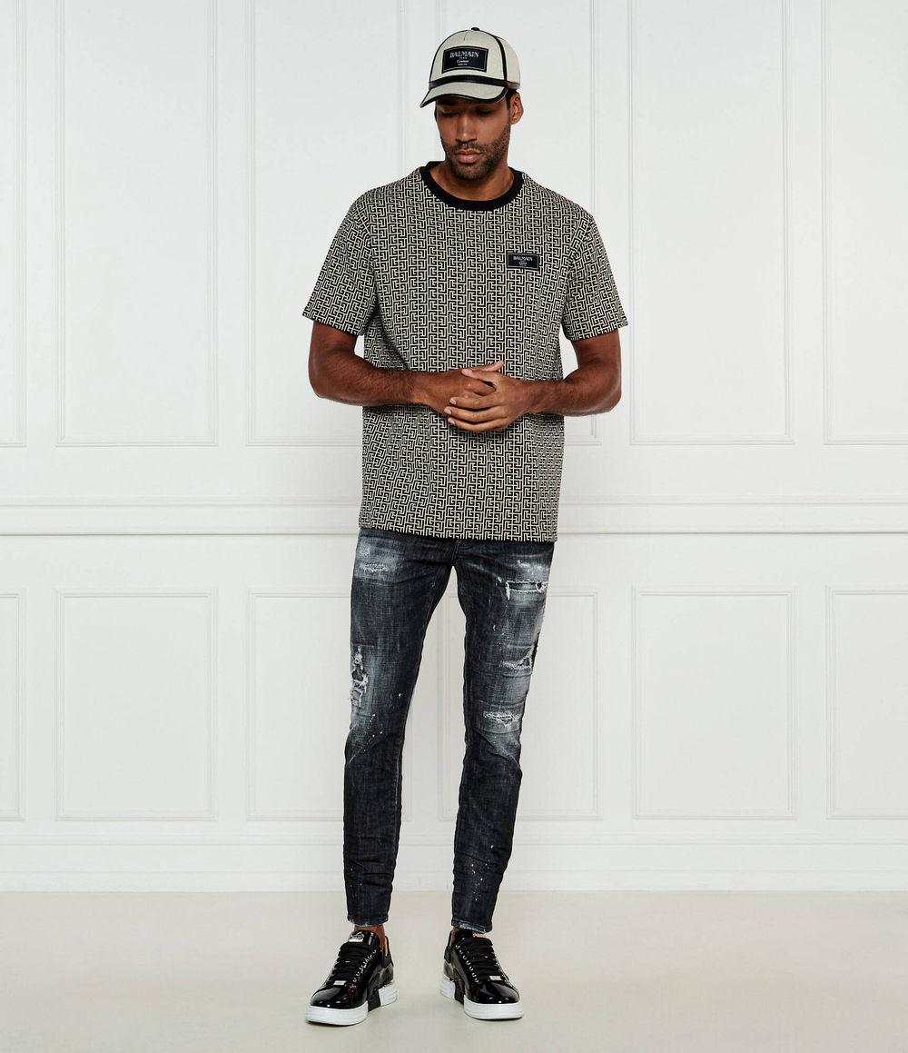 Футболка Labyrinth Balmain - черный(EH1EG010 BC90)