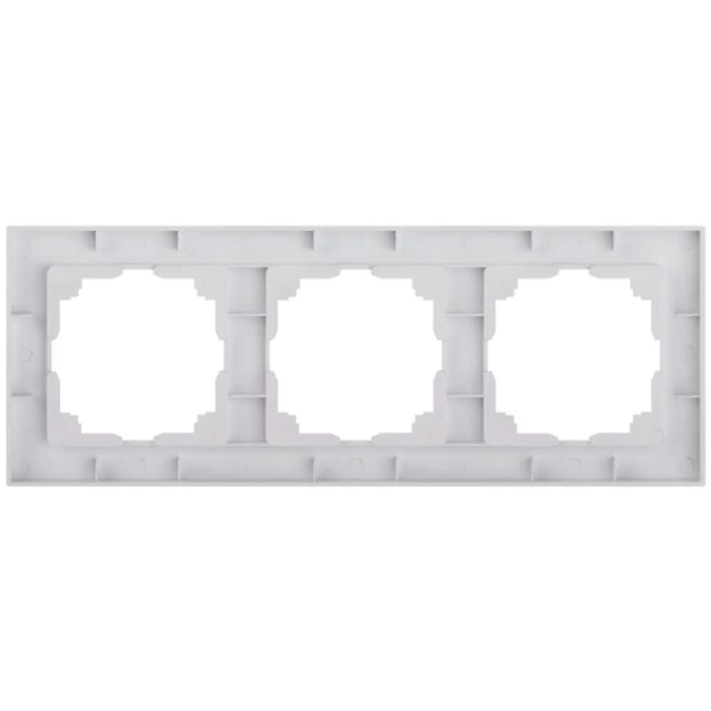 Рамка для розеток и выключателей Intro Accent 6-503-01 на 3 поста, СУ, белый | Intro