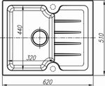 Схема кухонная мойка Dr. Gans Lora 620