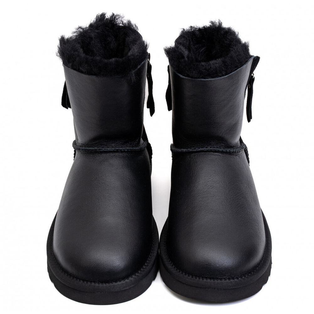 Ugg Men'S Mini Double Zip Metallic Black