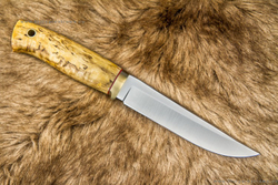 Туристический нож Боровой 440С Карельская Берёза