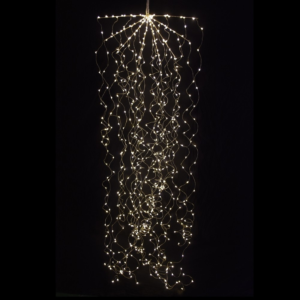 Декор гирлянда Комета теплый свет 768 ламп 220см Luca Lighting