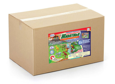 Магнитный конструктор "Смешай и собери". ЖИВОТНЫЕ Динозавры набор №1. Комплект на группу