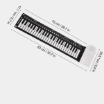 Qara-ağ rəngli elastik piano