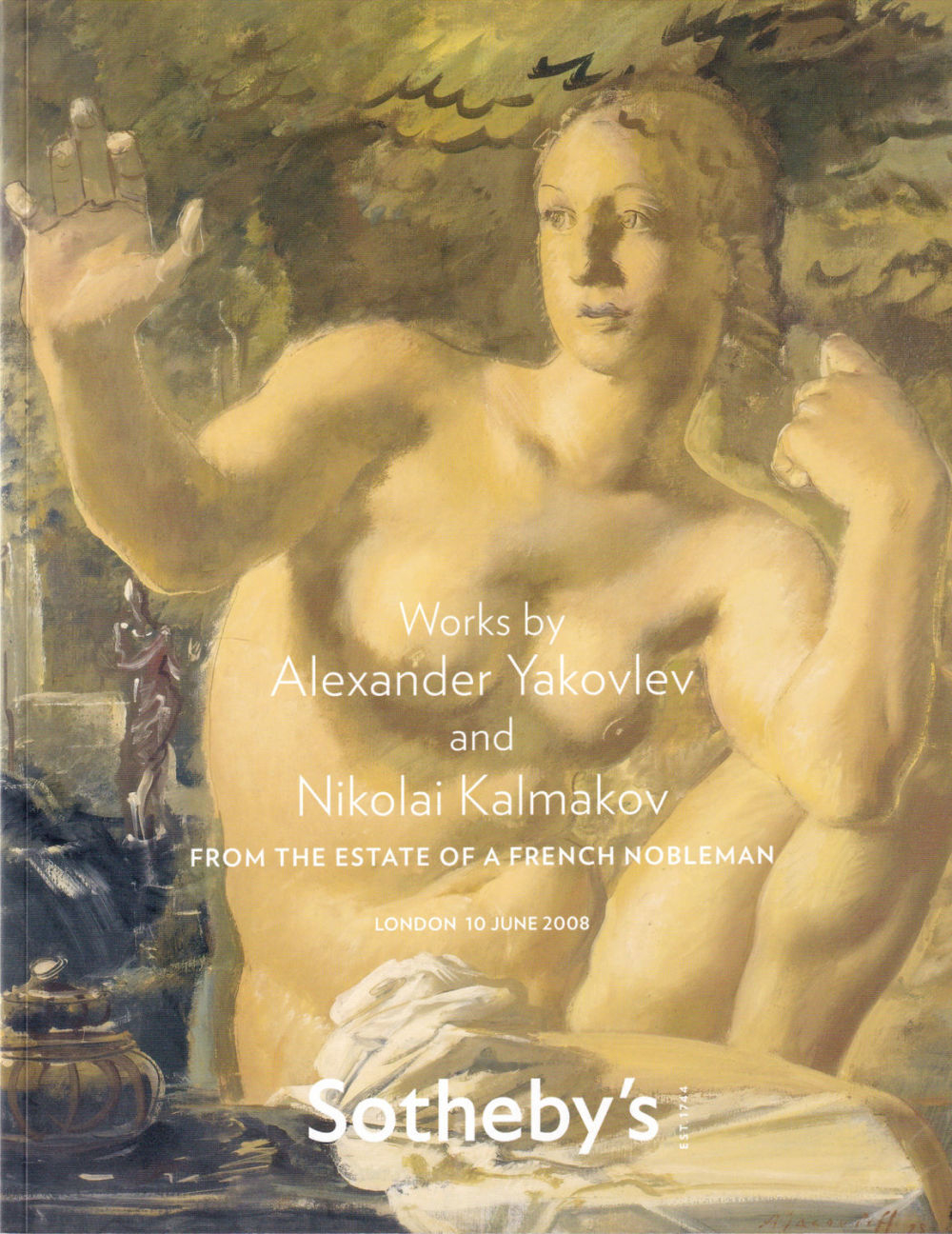 Каталог аукциона Sotheby's, Лондон, Работы Александра Яковлева и Николая Калмакова из французского собрания от 10 июня 2008 года