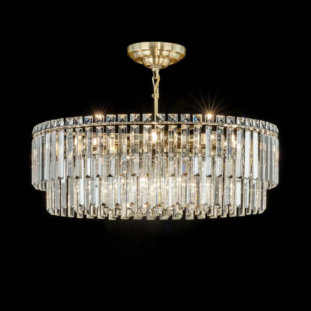 Citilux Фонда CL303223 Люстра хрустальная подвесная Бронза