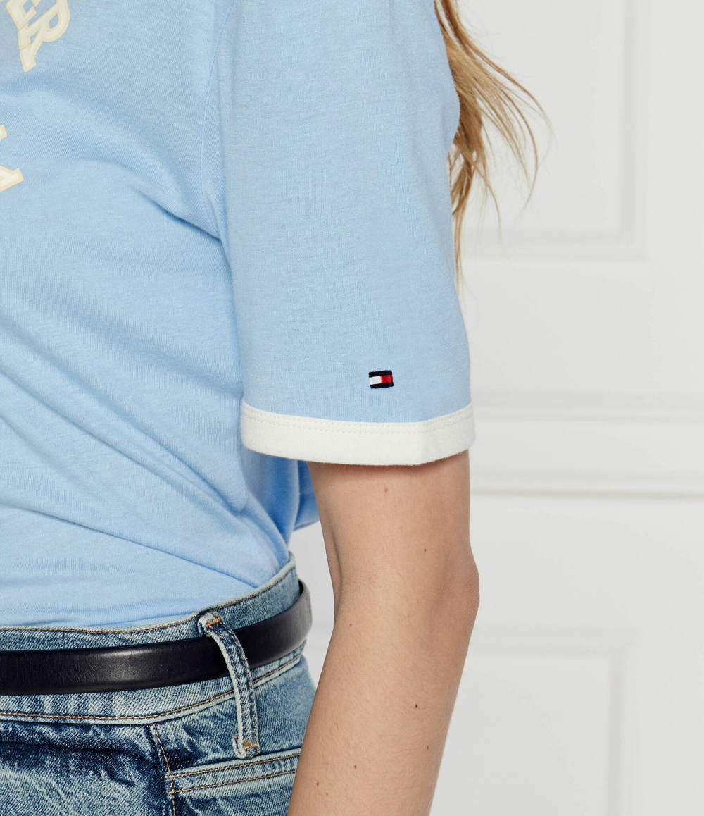 Футболка VARSITY RINGER Tommy Hilfiger - голубой(WW0WW42585)