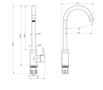 Смеситель для кухни WONZON & WOGHAND, Хром (WW-A21102-CR)