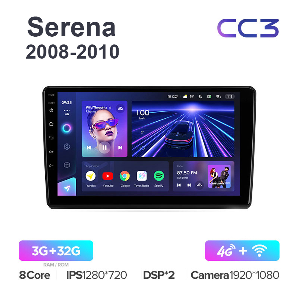 Teyes CC3 9"для Nissan Serena 2008-2010