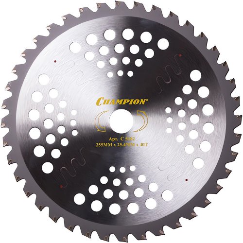 Нож CHAMPION для триммера Ninja 40 зубчатый d=255*25,4mm твердосплавные зубцы   C5182