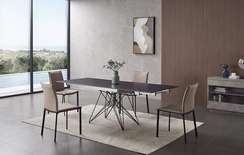 Стол раздвижной Everest 160-220х90 см, черный камень