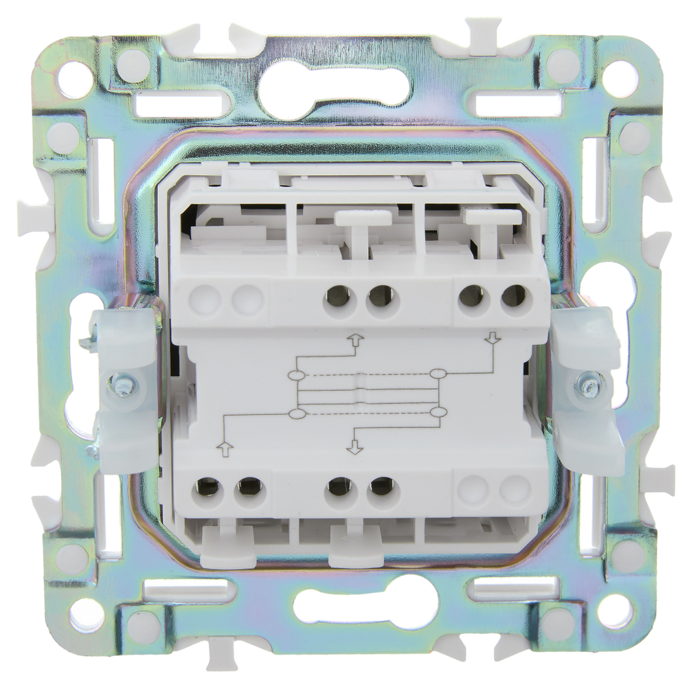 SKANDY Выключатель 1-клавишный перекрестный 10А SK-V03Bl черный IEK