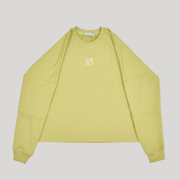 Raglan Sweatshirt LOGO Leek Green