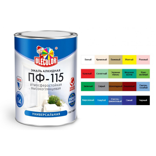 ПФ-115 OLECOLOR салатный (1,8кг)