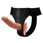 Женский страпон с 2 отростками внешним и внутренним Baile Ultra Passionate Harness Strap On BW-022077