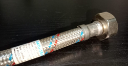 Подводка гибкая для воды оплетка из нерж стали г/ш 1/2" 0,6м