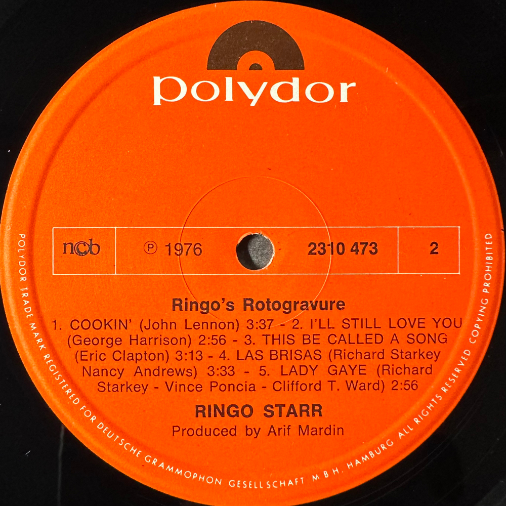 Ringo Starr ‎– Ringo's Rotogravure (Скандинавия 1976г.)