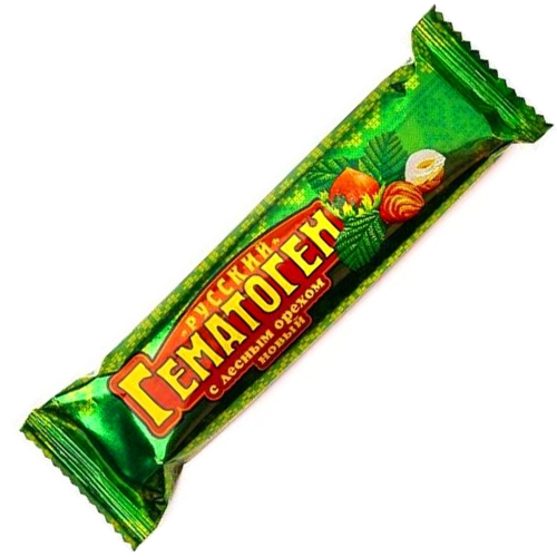 Гематоген Русский новый с лесным орехом 40гр.