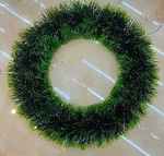 Украшение фольгированное "Еловый венок" 30см (Серпантин)