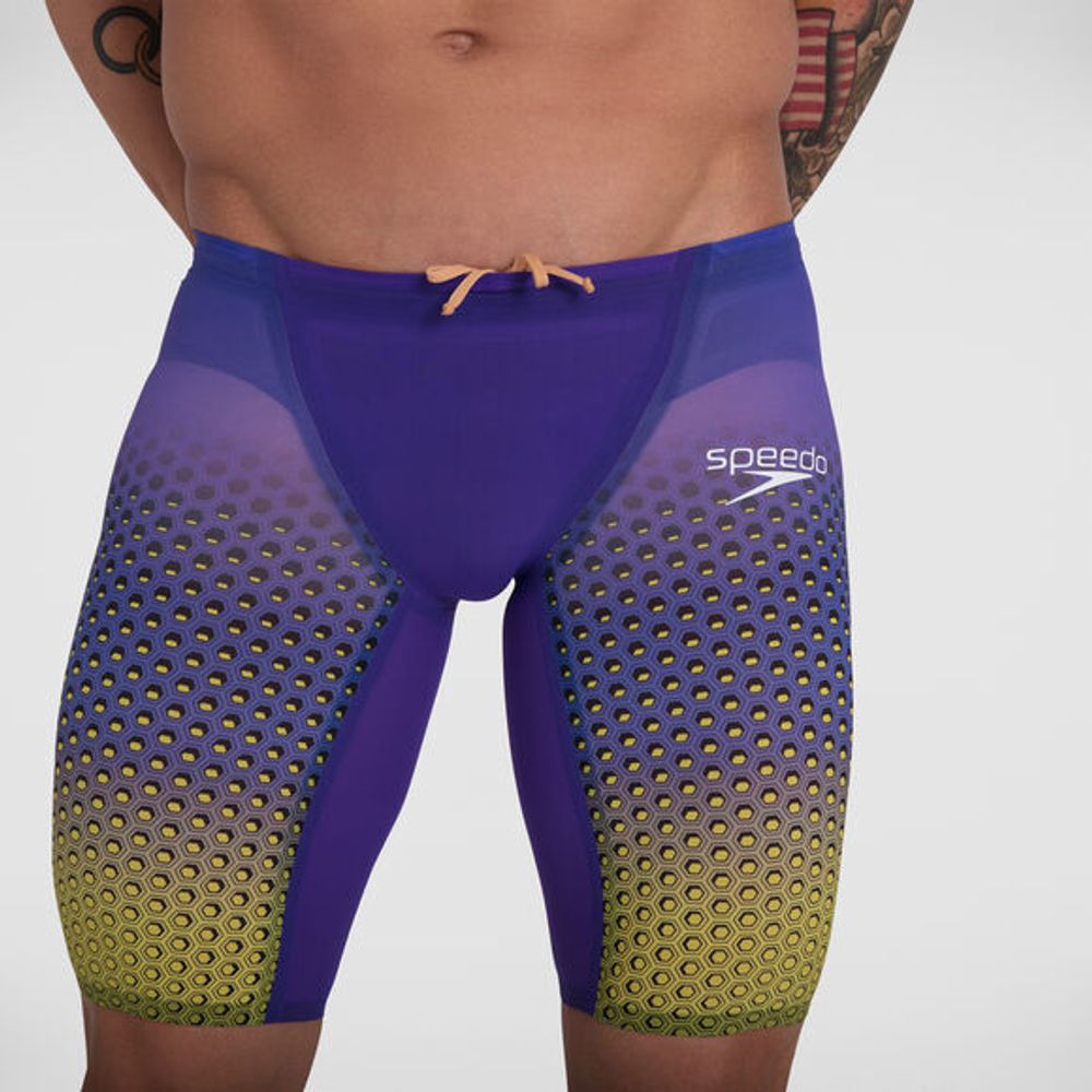 (2020) Стартовые шорты SPEEDO FASTSKIN LZR PURE Valor Jammer Violet/Fluo Yellow/Black стандартная талия ПОД ЗАКАЗ