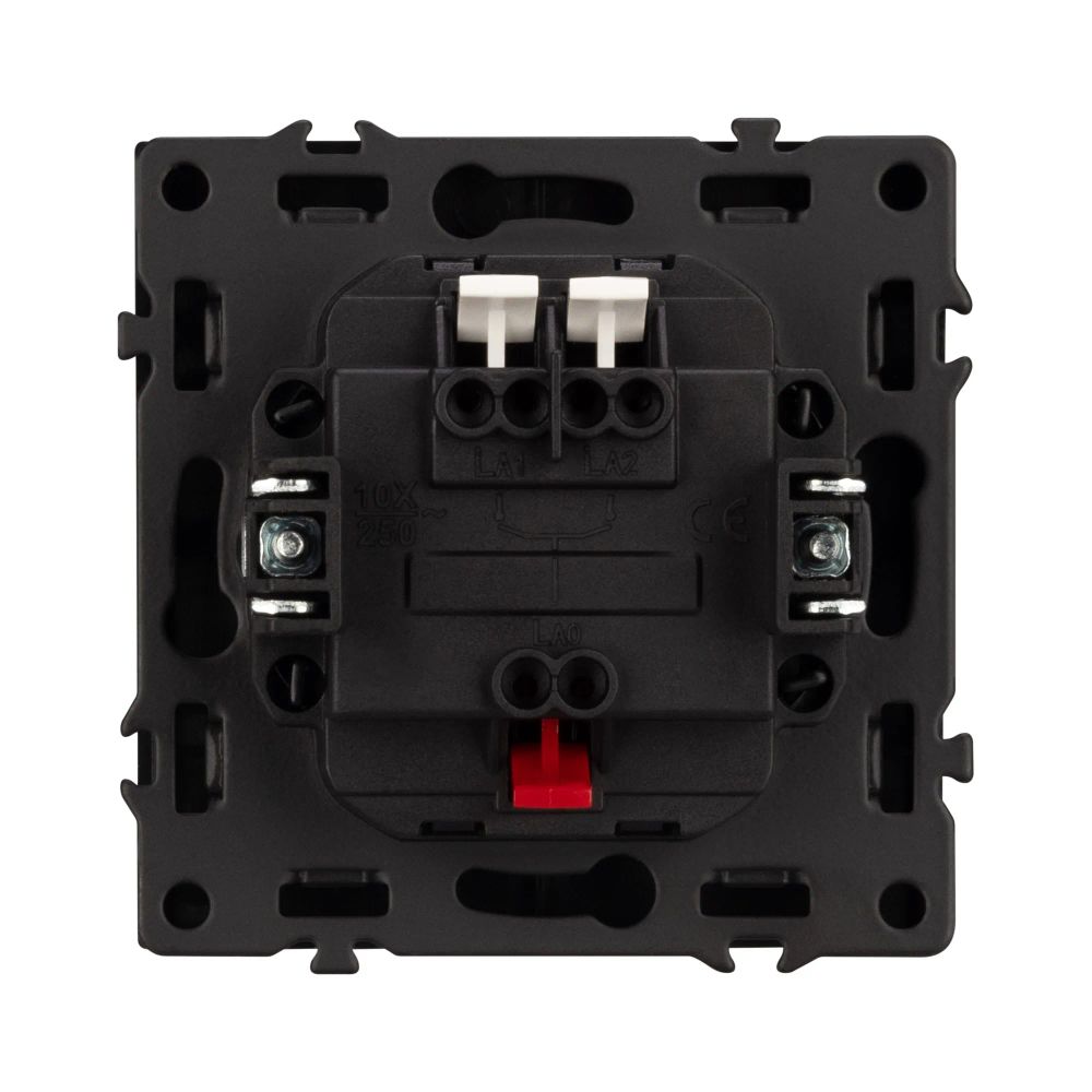 Механизм выключателя двухклавишный непроходной SWT-NOBE-MK02-SFPL-GR (230V, 10A) (Arlight, Серый базальт) 054254