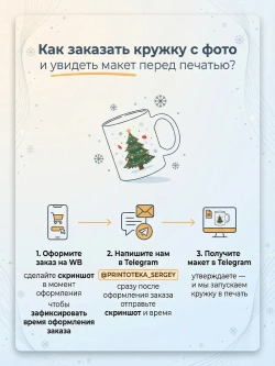 Кружка с Вашим фото, надписью или принтом на заказ