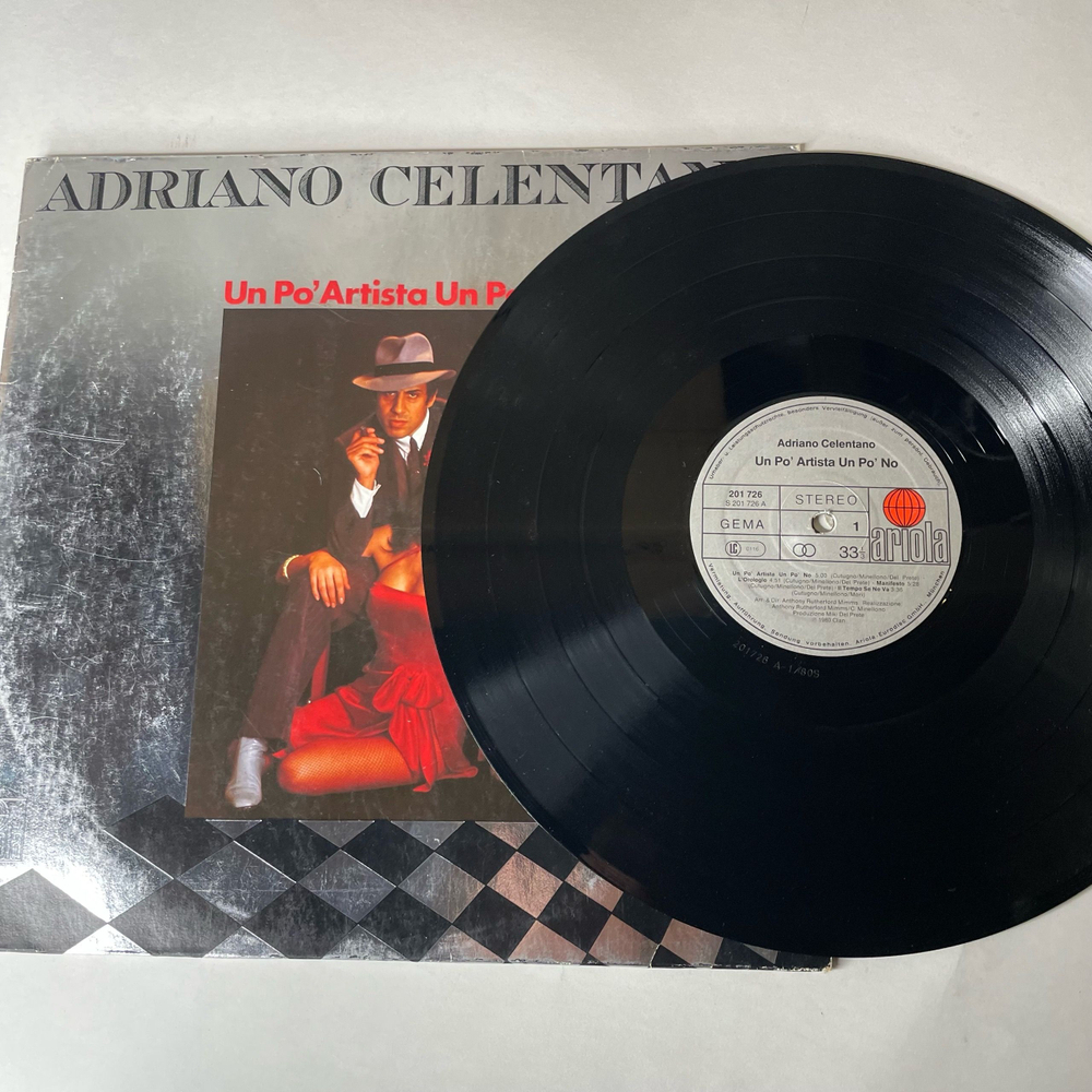 Винтажная виниловая пластинка LP Adriano Celentano Un Po Artista Un Po No (Германия 1980)