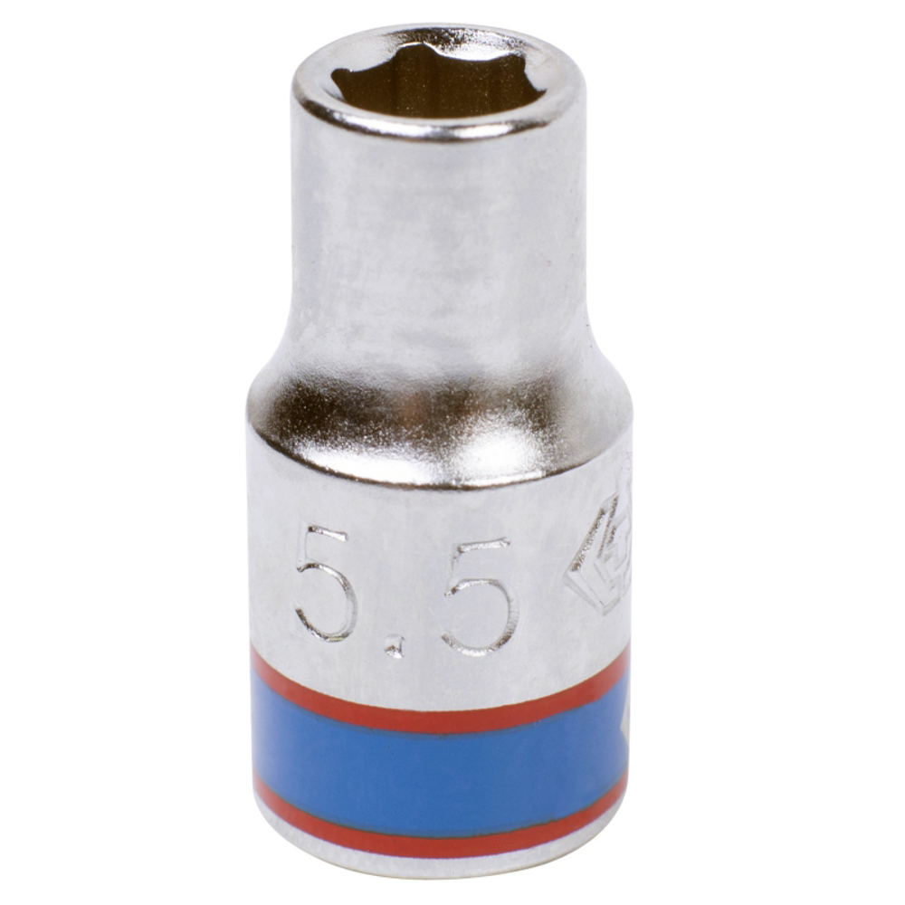 Головка торцевая стандартная шестигранная 1/4&quot;, 5.5 мм KING TONY 233555M